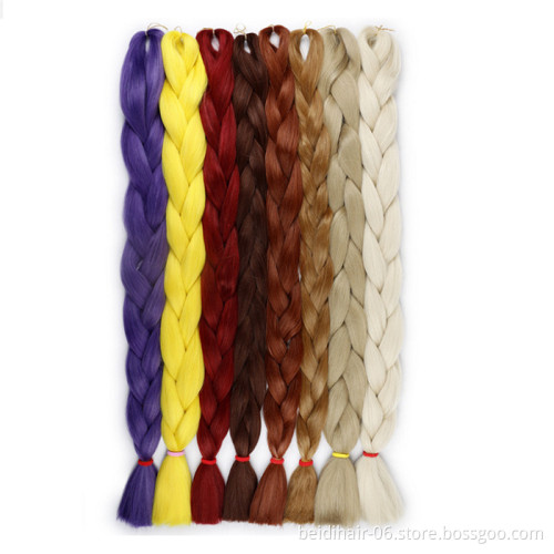 Wholesale 82inch 165g Jumbo Braids Expression Braiding Hair Ultra Ez Crochet Synthetic Yaki Prestretched Perm Easy Braid 41inch